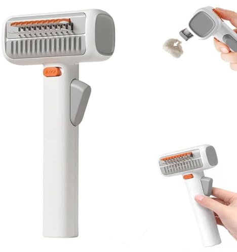 Dog Dematting Brush & Undercoat Rake，Two-In-One Carding Comb With Depilation Plate，Professional Grooming For Cats And Dogs，Effectively Removes Matted Fur & Tangles