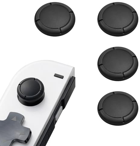 4 Tapas para Joystick de Switch, Tapas de Repuesto para Mando, para Joystick de Nintendo Switch/OLED/Lite, Tapas de Silicona para joysticks, protección contra el Desgaste, los arañazos y la Suciedad.