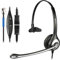 Wantek Telefon Headset RJ9 Monaural mit Noise Cancelling Mikrofon, Quick Disconnect, Call Center Kopfhörer für Plantronics M10 M12 Verstärker oder Cisco 7945 7960 Office IP-Telefone(600QC1)