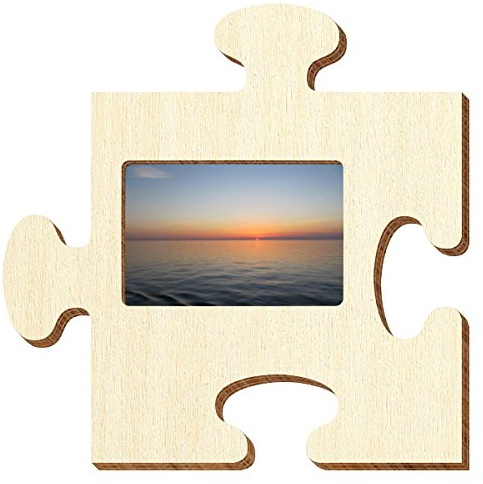 Bütic Sperrholz Foto Puzzle Bilderrahmen naturbelassen