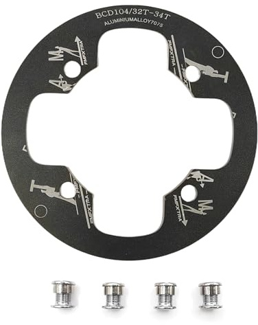 UPANBIKE Mountain Bike Chainring Guard BCD 104mm Aluminum Alloy Chainring Protector Cover For 32~34T Bicycle Chainring Sprockets
