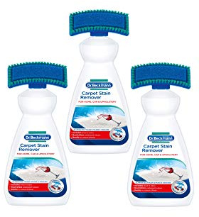 Dr. Beckmann Carpet Stain Remover | Removes even stubborn stains and odours | includes applicator brush (3x 650 ml)