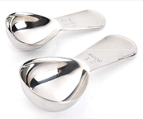 Cuillère à mesurer ronde en acier inoxydable 15 ml/30 ml (2 pièces) cuillère, cuillère à café