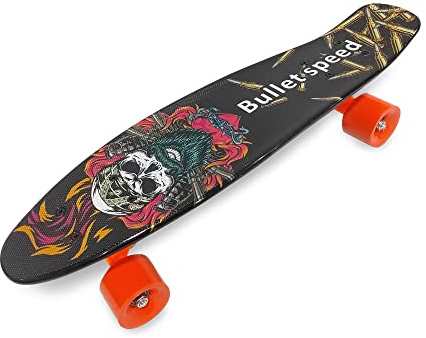 HGL SV21494 22 tum plastskateboards med spegelgrafik, blandade färger