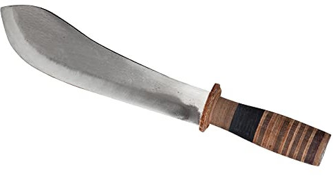 Piantallegra - Machete (macete) piccolo in acciaio inox con manico ergonomico completo di fodero, lunghezza lama 23cm