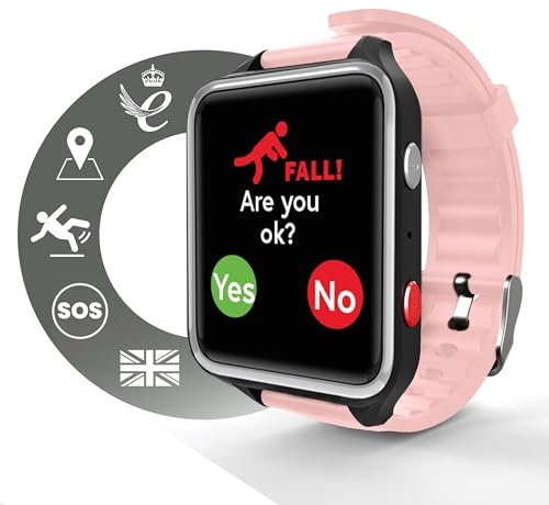 CPR Guardian III Reloj Localizador Personas Mayores - Localizador GPS Ancianos con Detector de Caidas, Boton Emergencia Ancianos y Llamadas de Telefono