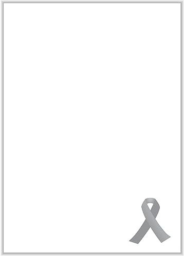 Briefpapier Trauer DIN A4 - Trauerbrief und Kondolenz-Papier 20 Blatt - Motiv Nr. 002 | 80g/m²