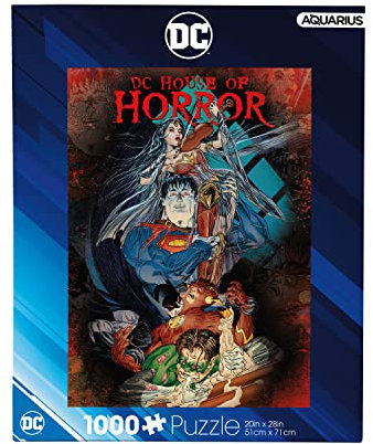 AQUARIUS DC House of Horror (1000 Piece Jigsaw Puzzle) - Officially Licensed DC House of Horror Merchandise & Collectibles - Glare Free - Precision Fit - 20x28 Inches