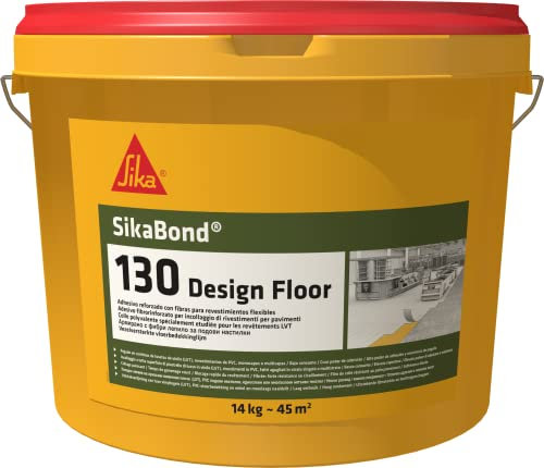 SIKA – Bodenbelagsklebstoff – SikaBond 130 Design Floor Hellbeige – ideal zur Verklebung von Bodenbelägen – 14 kg