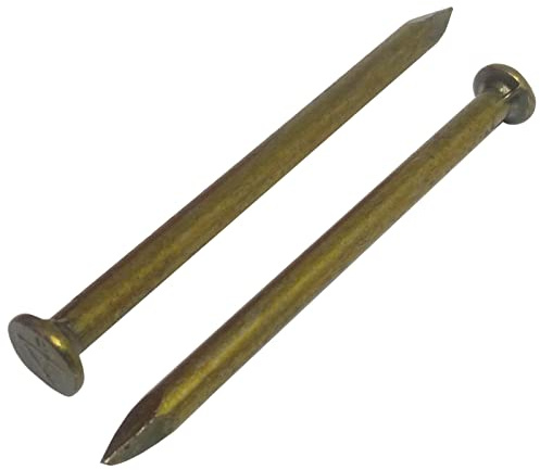 Clous en ciment, M3,8 x 60 mm, clous de maçonnerie noirs, pour accrocher des photos, des panneaux à ongles, des planches à ongles et renforcer les ongles (environ 50 par boîte)