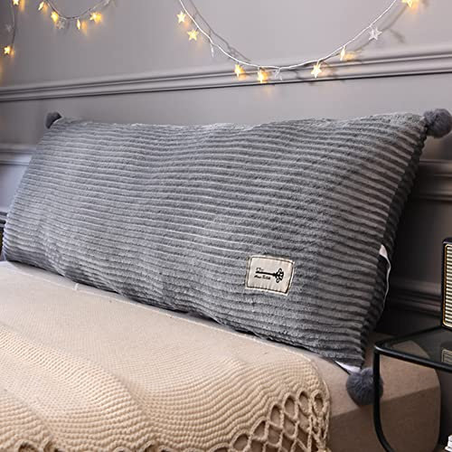YUR Rutschfestes Nachttisch-Kopfteil-Kissen für Bett/Sofa/Couch, mit Befestigungsbändern, Tatami-Rückenpolster, Lesekissen, abnehmbarer Bezug