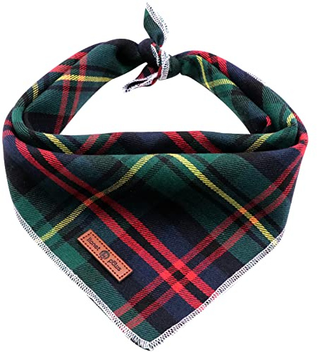lionet paws Weihnachten Bandana für Hund Kopftücher Hundehalstuch Dreieckstuch für Kleine, Mittelgroße und Große Hunde