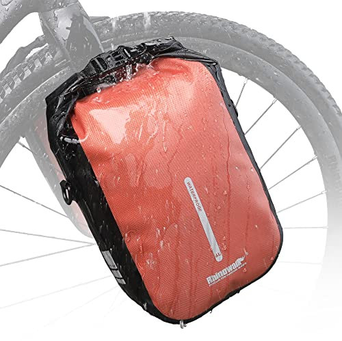 Rhinowalk Fahrrad Gepäckträgertasche Wasserdicht 4/6L Vorne Fahrradtasche für Gepäckträger mit Schultergurt