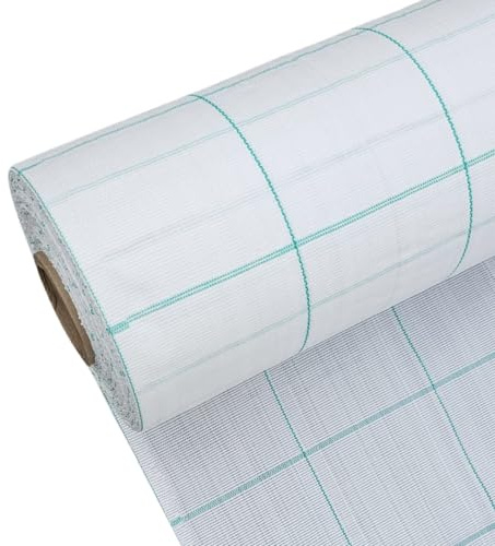 DI GIULIO SRL Rete Telo Pacciamatura 100 GR/mq in Varie Misure Pacciamante Antialaga Antierbacce Bianco | Permeabile e Ecologico (1,05m x100m) (20 Metri)