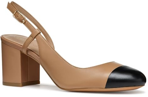 Geox Virnilisa dam 65 A pump, Beige svart, 39.5 EU