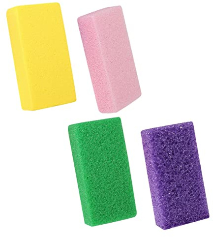 MERRYHAPY 4 Stück Pediküre Hornhautentferner Fußraspeln Langlebig Hautfreundlich für Glatte Füße Tragbar Fußpflege Zubehör
