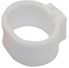 100 Stück, Haustier-Vogelclipring, Id 8/10 Mm, Kunststoff, Taubenfußring, Bajonett-Identifikation, Taubenring,Weiß,Innendurchmesser 10 mm