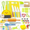 KIMIGO 49 Piezas Juego de Cuchillos para Niños,Utensilios Cocina Montessori para Cortar Frutas Verduras o Masa,Cocina Montessori,Cuchillo Niños,Juego de Cuchillos de Cocina para Niños