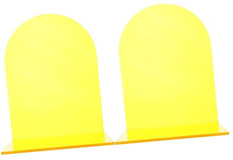 KICHOUSE 2stücke Form Transparent Acryl Buchstützen Nonskid Buchhalter Für Büro Zuhause Bibliothek Zur Ordentlichen Aufbewahrung Und Präsentation Von Büchern Und Dokumenten