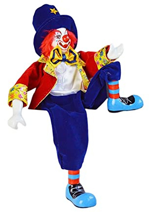 Courtieyeardceastea Figura de payaso para decoración de fiesta, adorno para mesita de noche, cumpleaños, escritorio
