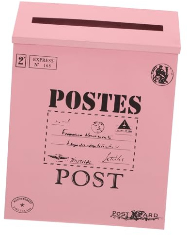iplusmile Cassetta Postale da Parete Vintage in Ferro, Grande Capacità, Facile da Installare, Stile Semplice, per Ufficio e Istituzioni