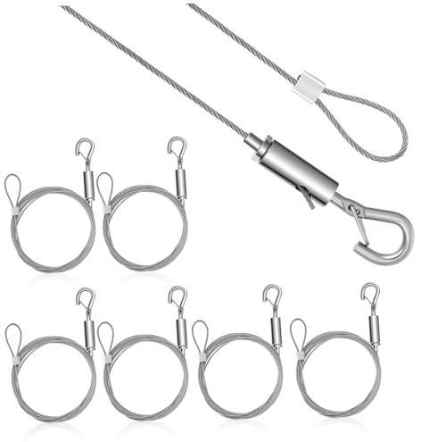 DIYEAH 6piezas Cuerda Para Colgar Cuadros Alambres Acero Inoxidable Decoración Hogar