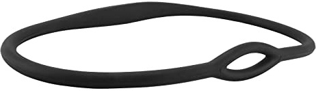 Aboiled Tauchen Silikon Atemregler Halskette Halter Flexibles MundstüCk Atemregler Halskette Ring Oktopus Halter 18Cm Schwarz