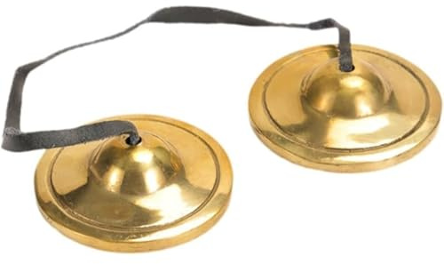 Tubayia Tingsha Cymbal Bell - Platillo tibetano para meditación (6,5 cm)
