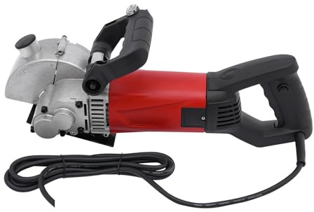 Dust-Free Wall Chaser W/Laser Aiming Line| 2800W 125mm Electric Slotting Machine 5 Blades| Concrete Cutter Sturdy Construction