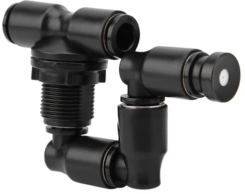 Naroote Rainforest Tank Reptiles Fogger 360-Grad-Nebelsprinkler für Erhöhte Luftfeuchtigkeit Schwarz für Reptilienbedarf