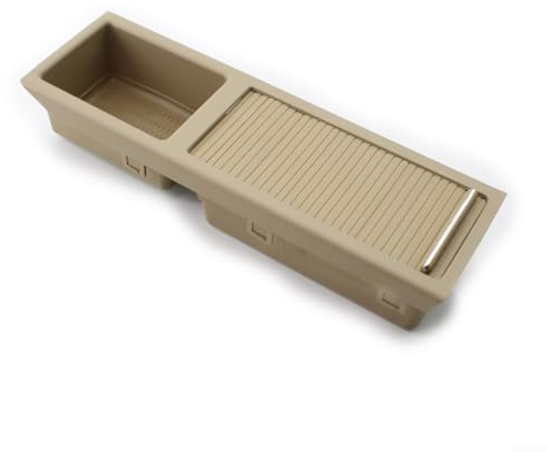 Auto-Becherhalter, Kunststoff-Getränkehalter für BMW 3er-Serie E46 1999–2005, kompatibel mit OEM-Ersatzteilen (beige)