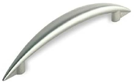 SIRO Möbelgriff Herzogenrath, Modern, Druckguss matt vernickelt, 130 mm x 29 mm x 12 mm, LA 96 mm, 809-130ZN4