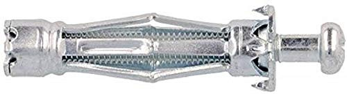 Molly M14115-XJ Chevilles métalliques à expansion avec Vis m4, Gris, Set de 25 pièces