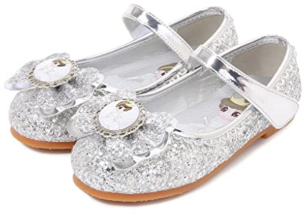 YONIER Scarpe Principessa Bambina Ballerine Bambina Scarpe Brillantini Bimba Partito per Ragazze Ballerina per Cerimonie e Occasioni Speciali