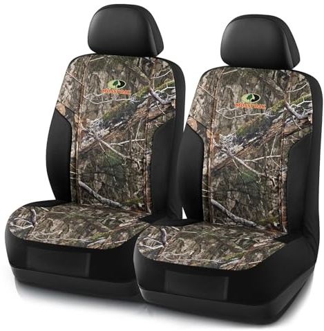 Mossy Oak Camo Seat Covers, Airbag Compatible, Universial Fit, Fit Most Bucket Seats - Made with Premium Rip-Stop Oxford Fabric - Official Licensed Product