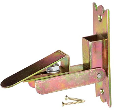 KOTARBAU® Fensterladenhalter Verzinkt Gelb Funktionale Lösung für Verschiedene Situationen Selbstschließend Klappladenhalter Tür-Feststeller