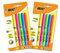 BIC Textmarker, 2x5 Highlighter Set, mit Keilspitze, drückt nicht durch Papier, mit Austrocknungsschutz