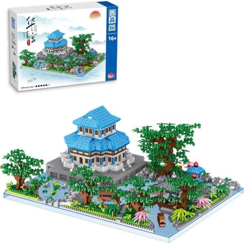 CIJINAY Building Blocks Set Notre Dame de Huaqing Palast World-Famous Architecture Building Set, 3307 Klemmbausteine Mini Building Blocks Toys, Architecture Mini Gift for Adults