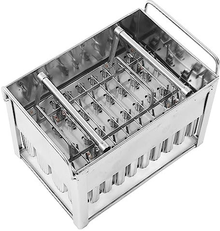 40pcs Moule à Crème Glacée en Acier Inoxydable, Moule à Sucette Glacée en Métal Antirouille Réutilisable Bricolage, Moules à Glaces Glacées Congelées Porte-bâton