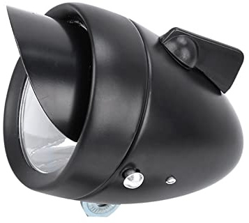 Acouto Faro Delantero Retro de Bicicleta Súper Ligero LED Luz de Cabeza de Bicicleta Vintage con Visera Luz de Faro de Bicicleta Vintage Luces Delanteras Lámpara Retro de Bicicleta 7