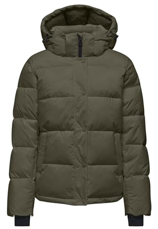 ONLY ONLANN Premium Puffer JKT Regular OTW quiltad jacka, brun, S, BRUN, S
