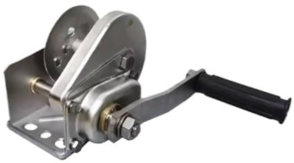 Cabrestante manual, cabrestante para remolque, Cabrestante manual de acero inoxidable 304 de 800 libras con autobloqueo, molinete for barco, camión, elevador Manual automático, Tractor para remolque d