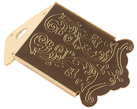 Cordier Chevalet pour mandoline 12 trous pour 3-6 cordes Cigar Box Guitare Doré