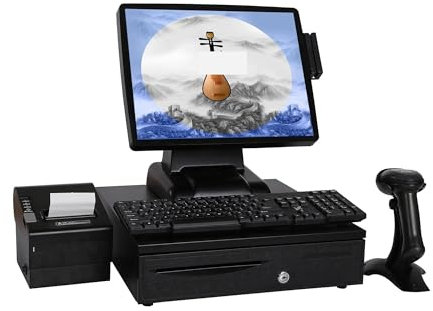 HPHPH Registrierkasse, Touchscreen-Registrierkasse mit FVD,für Restaurants, Supermärkte