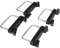 budiniao 4pieces Car Roof Mounting Rack Safety With Roof Box U-bolts Clamps Installation Suitable For Car Luggage Rack, 4pcs 8cm