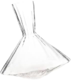 ZBDZSW - Decantador de vino de cristal con diseño acanalado giratorio, aireador de bar de lujo, regalo elegante para los amantes del vino