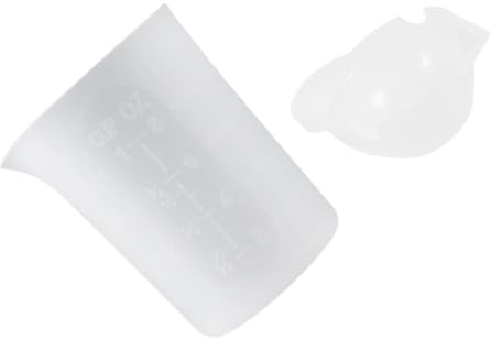 iplusmile 2pezzi Misurini in Silicone Per Cottura Misurini Trasparenti Da Cucina Di Tazze Di Misurazione Per Resina Epossidica e Lavori Fai Da Te