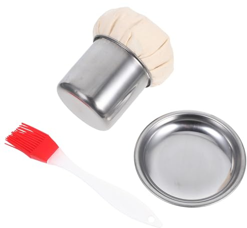 Sewroro Brosse à Huile Cuisine en Acier Inoxydable Plateau Multifonction pour Étaler L’Huile Crêpes et Poêles Ustensile Pratique pour Maison Barbecue et Restaurant Couleur Aléatoire