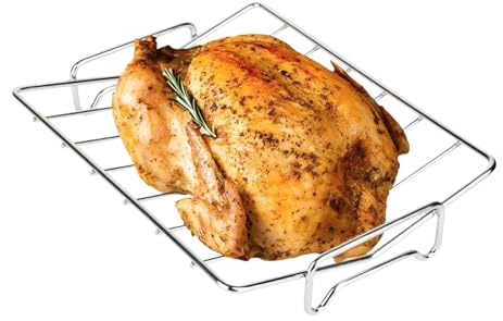 Plateau de support pour rôtissoire – Élévateur vertical de nourriture, équipement vertical pour steak, étagère de cuisson en oie | Panier de fumoir, dispositif de préparation du dîner, pour fête de