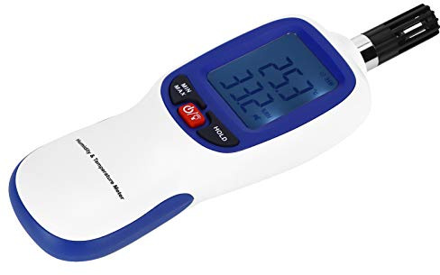 RASTKY Compteur d'humidité et de Température WT83, Design Compact et élégant avec Fonction de Rétroéclairage LCD pour les Applications Domestiques, Thermomètre et Hygromètre de Haute Précision